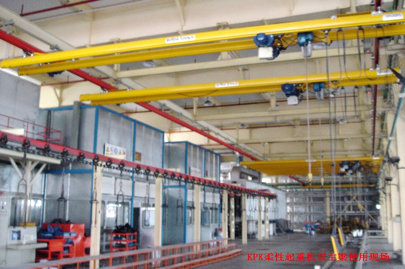 KPK柔性起重機(jī)雙主梁使用現(xiàn)場(chǎng)